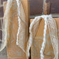 Handmade Reclaimed Light Peach & Beige Boho Pumpkin Set