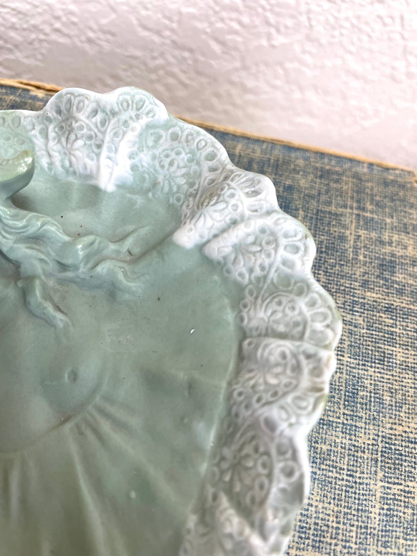 Vintage Mint Trinket Dish