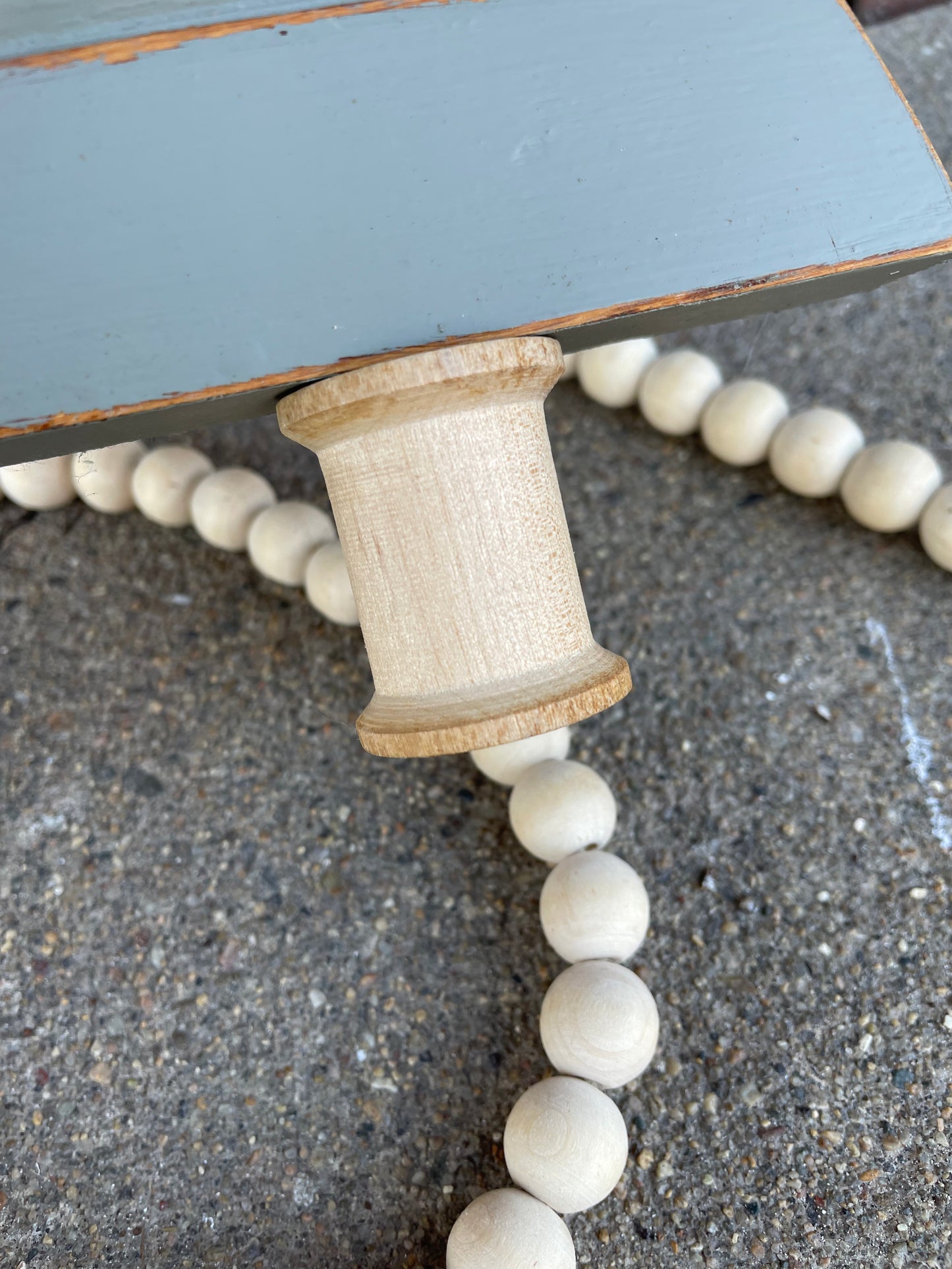 Upcycled Small Sage Green Vintage Trim Christmas Tree with White Poinsettia