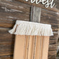 Handmade Barn Wood Peach “Harvest” Pumpkin Sign
