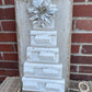 Handmade Reclaimed Wood Salvage Christmas Tree with Silver Flower