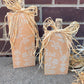 Handmade Reclaimed Light Peach and Beige Pumpkin Set