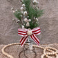 Handmade Upcycled Bed Spring Christmas Floral Arrangement- B