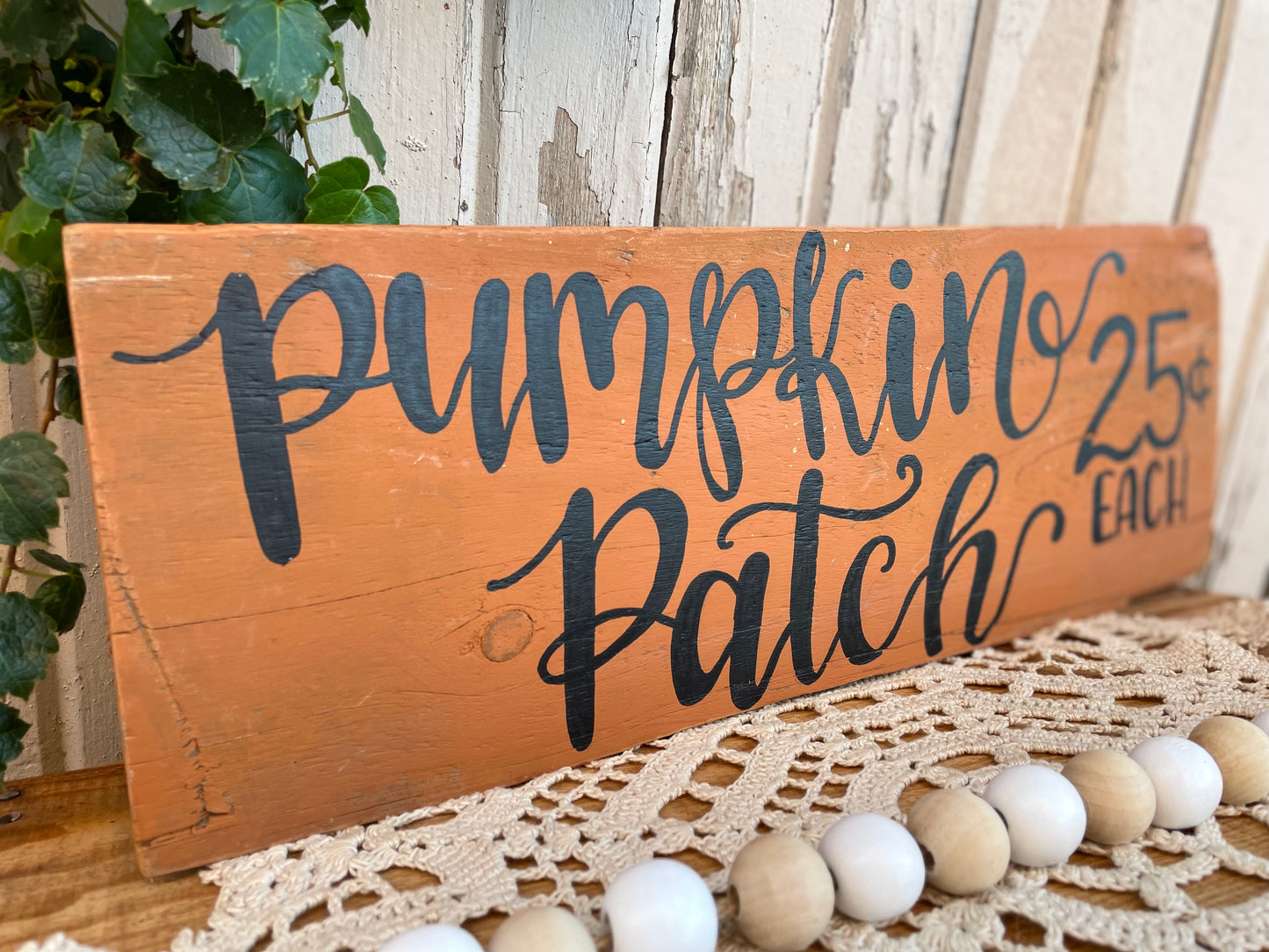 Handmade Reclaimed Barn Wood “Pumpkin Patch” Sign