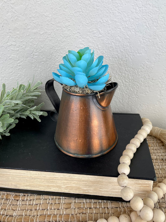 Handmade Faux Succulent Planter