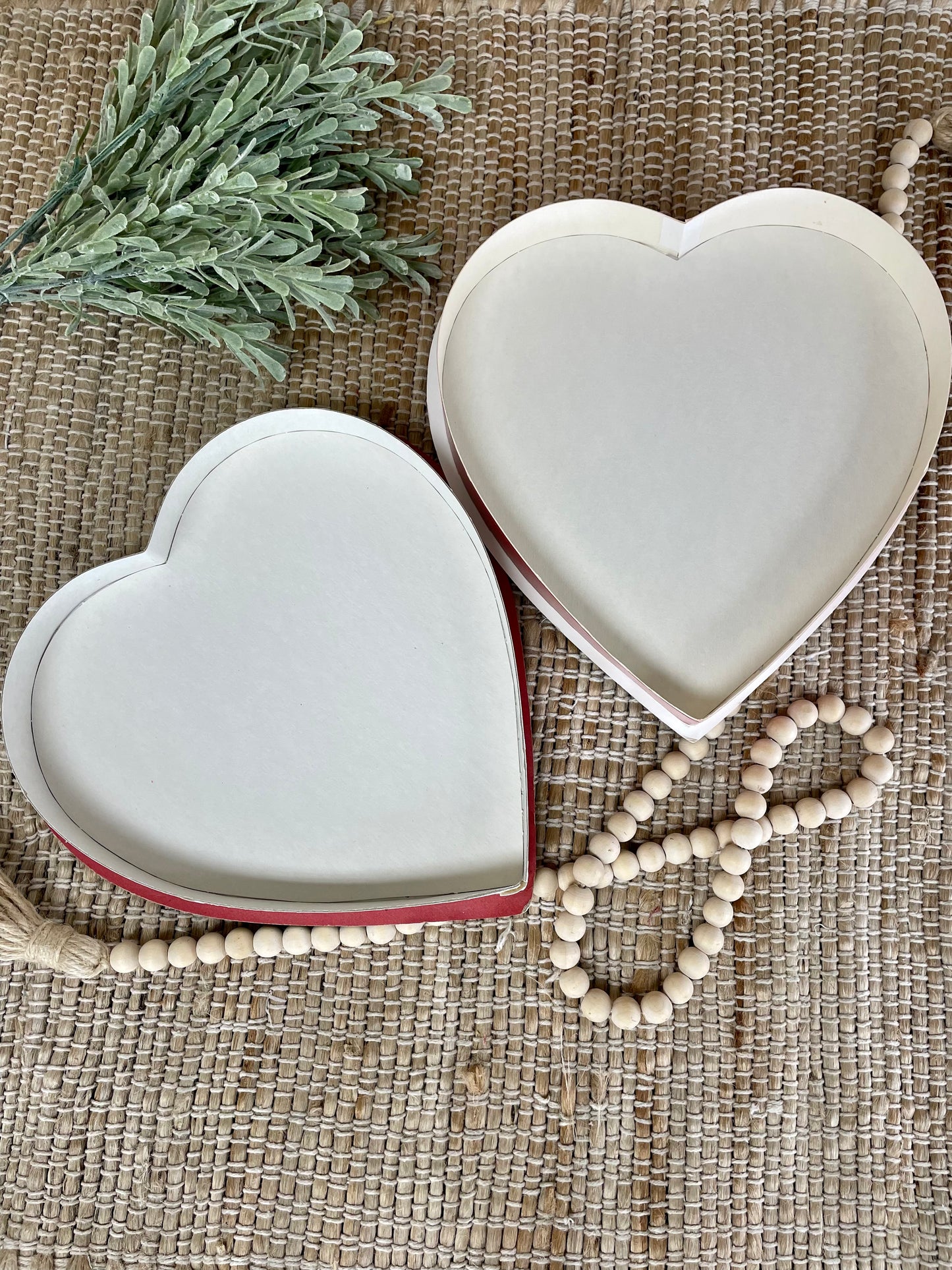 Vintage Valentine Candy Box with White Rose