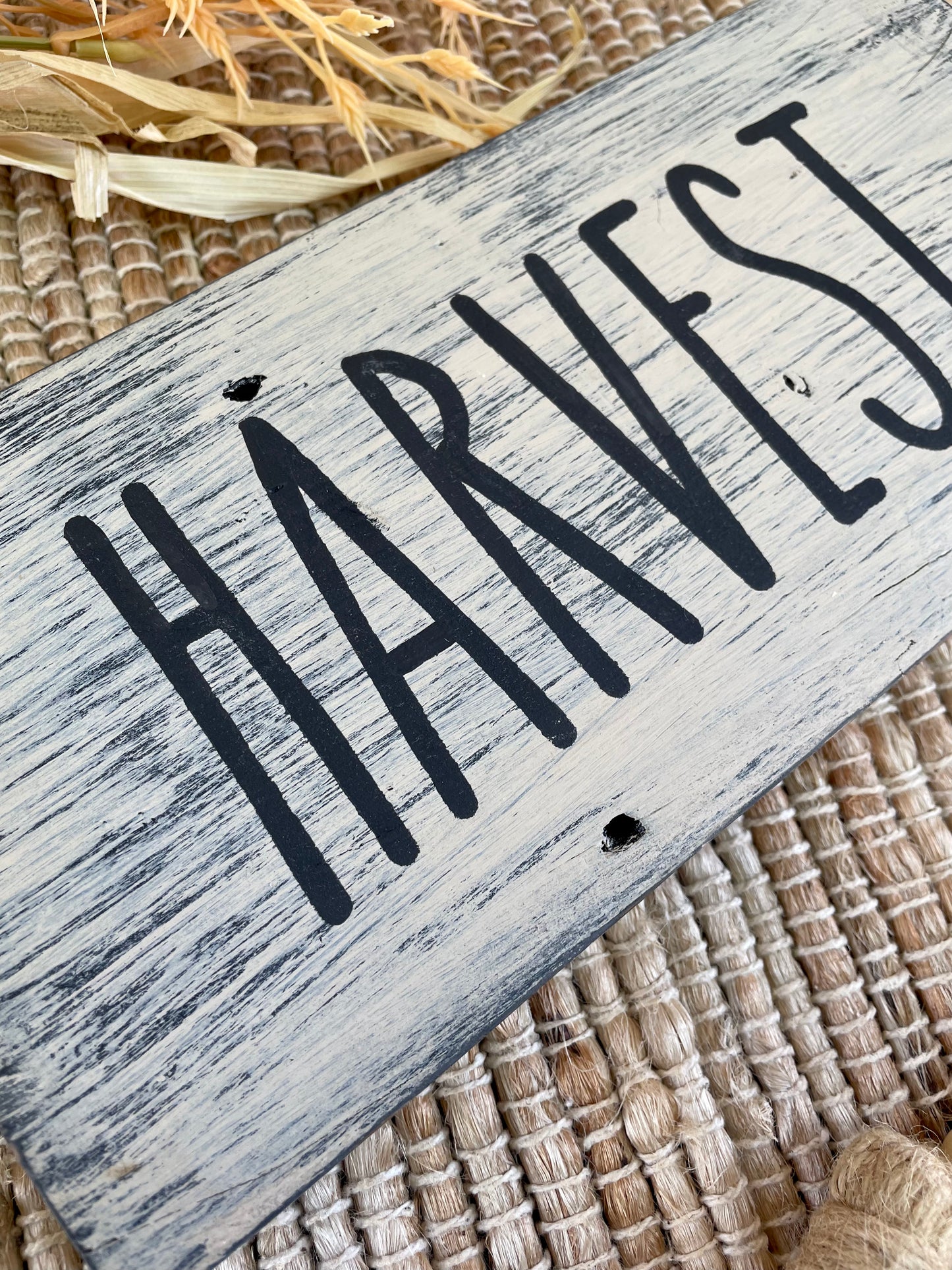 Handmade Harvest Reclaimed Wood Shelf Sign