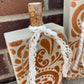 Handmade Reclaimed Light Beige and Metallic Orange Pumpkin Set