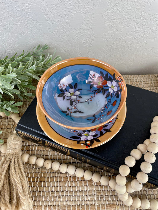 Vintage Japanese Lusterware Dish Set