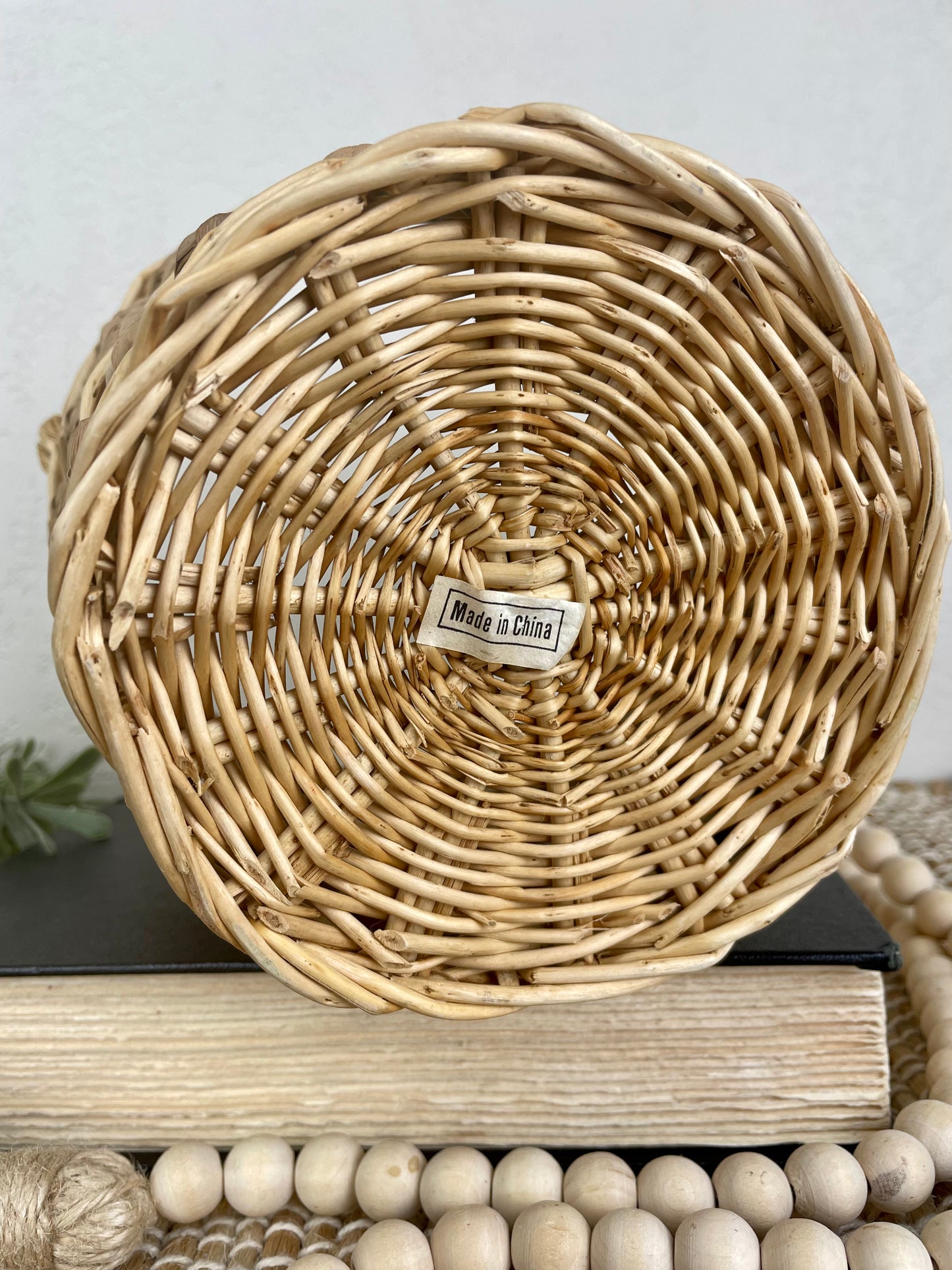 Vintage Planter Basket with Handles