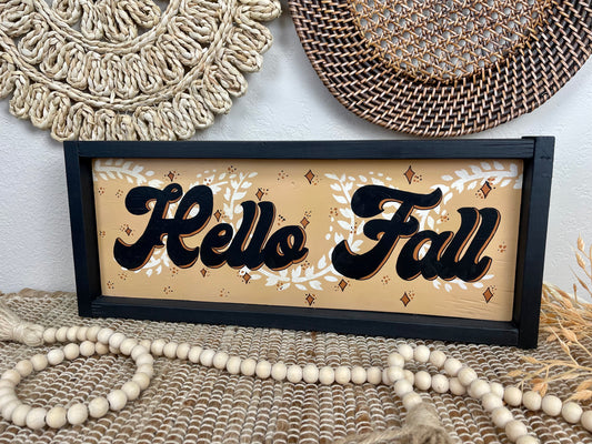 Handmade Reclaimed Wood “Hello Fall” Sign