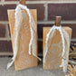 Handmade Reclaimed Light Peach & Beige Boho Pumpkin Set