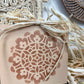Handmade Reclaimed Wood Peach Boho Pumpkin