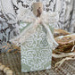 Handmade Reclaimed Wood Light Sage Boho Pumpkin