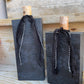 Handmade Reclaimed Black Floral Pumpkin Set