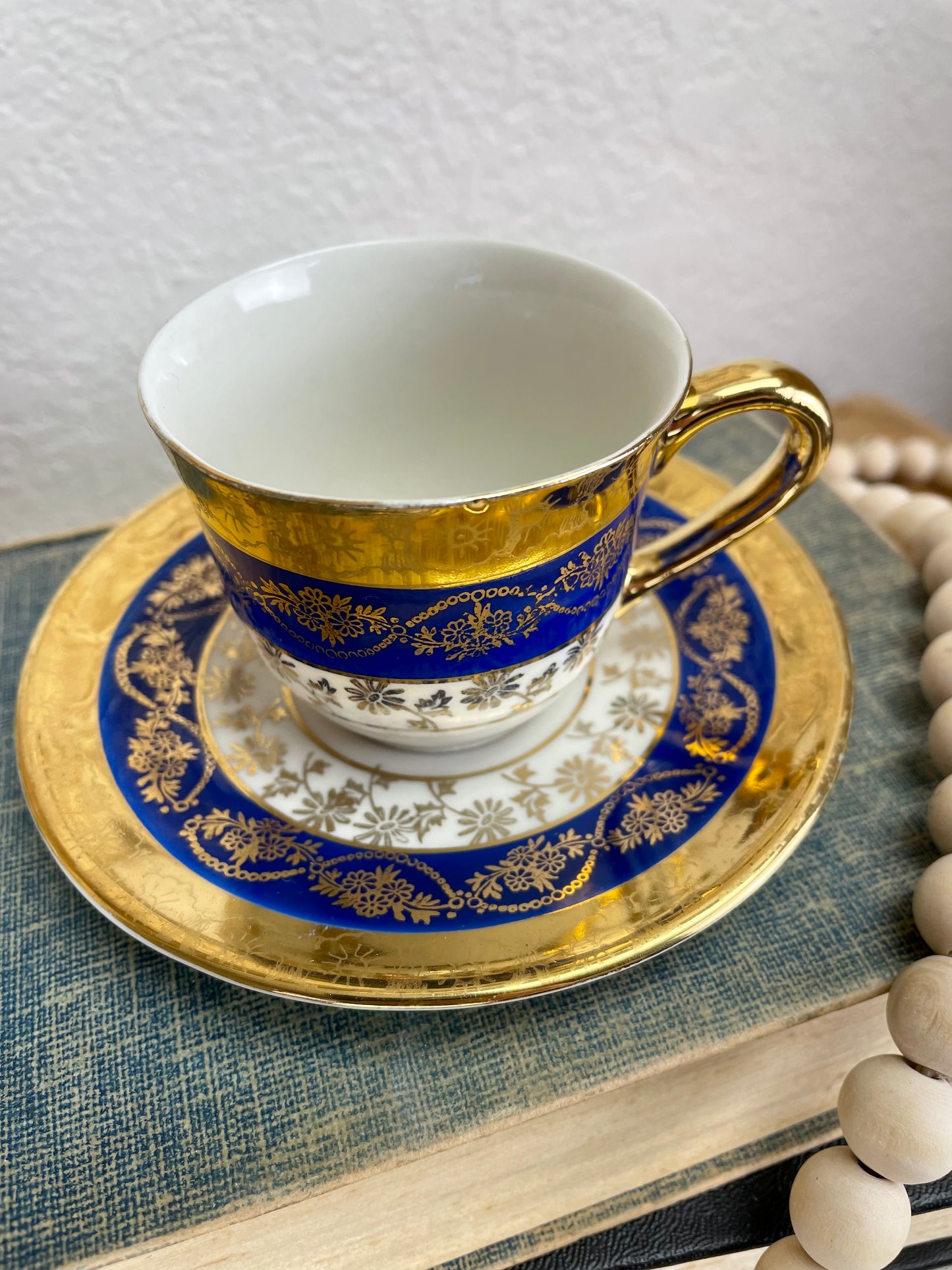 Vintage Liberty China Mini Teacup & Saucer Set