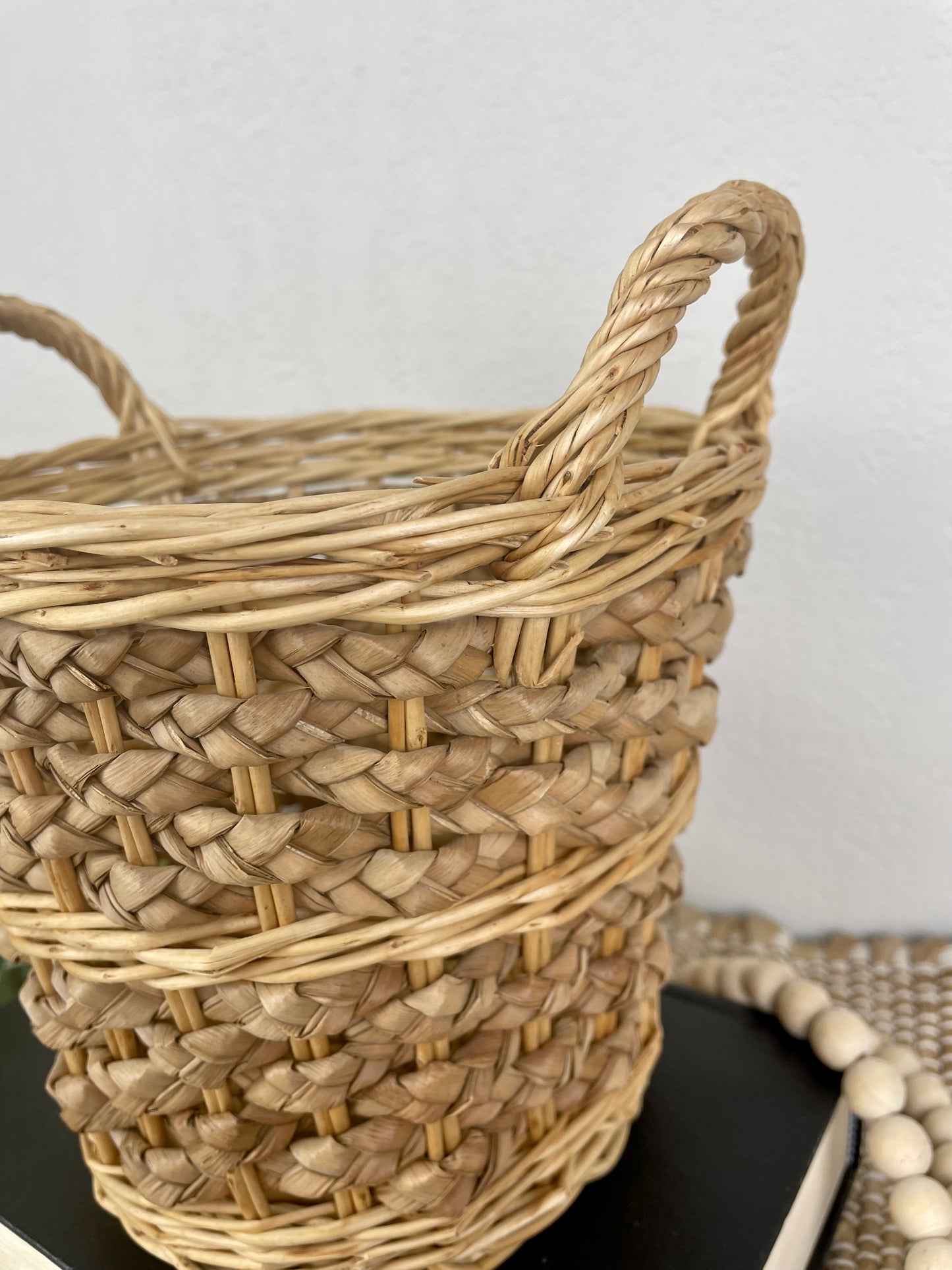 Vintage Planter Basket with Handles