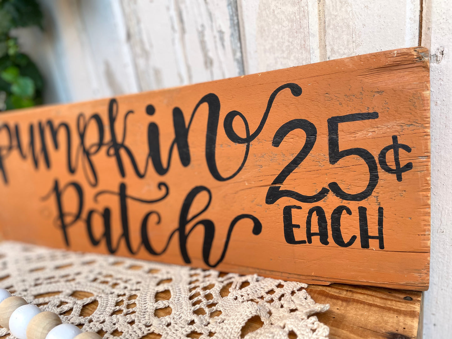 Handmade Reclaimed Barn Wood “Pumpkin Patch” Sign