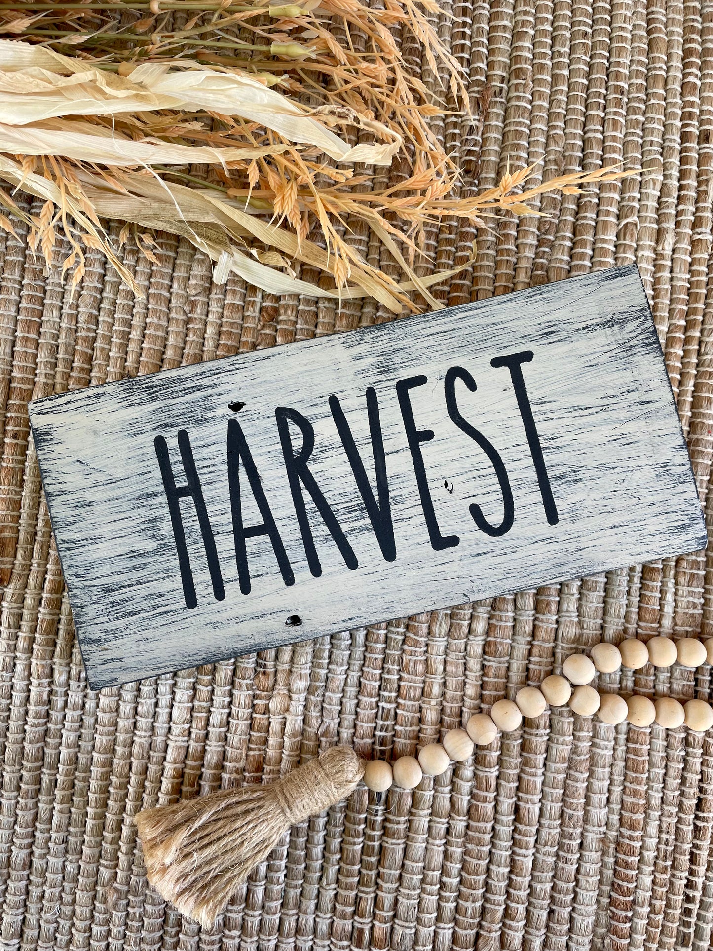 Handmade Harvest Reclaimed Wood Shelf Sign