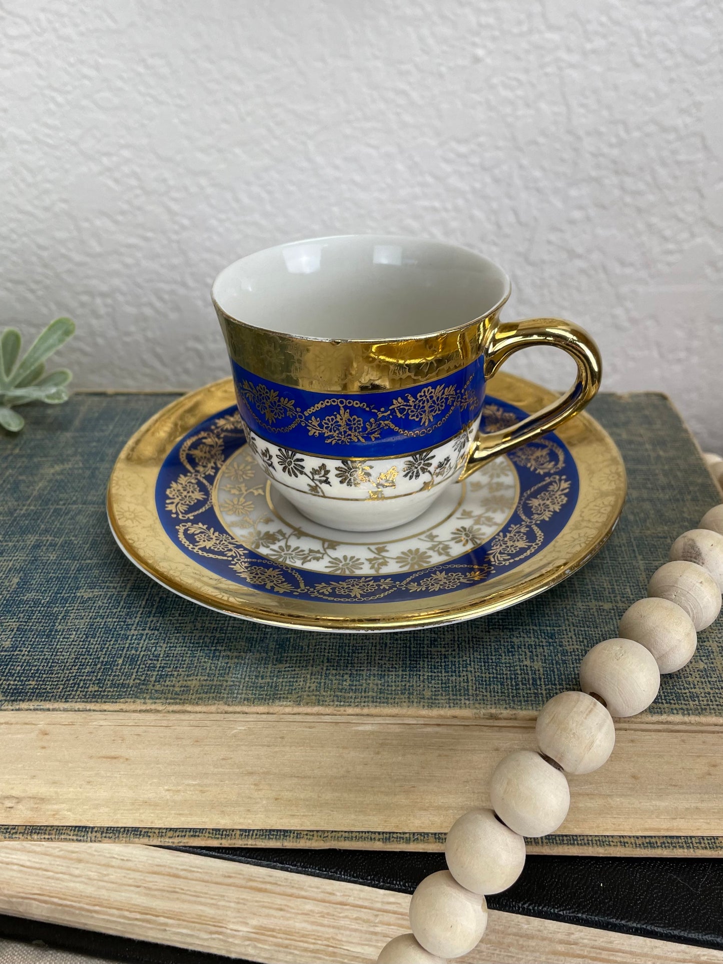 Vintage Liberty China Mini Teacup & Saucer Set