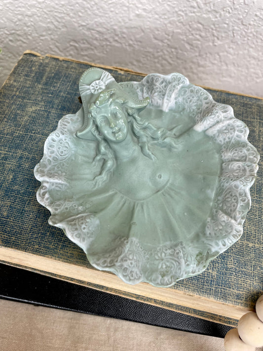 Vintage Mint Trinket Dish