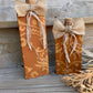 Handmade Reclaimed Wood Orange Pumpkin Set with Bows
