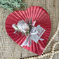 Vintage Valentine Candy Box with White Rose