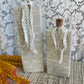 Handmade Reclaimed Wood Beige Pumpkin Set