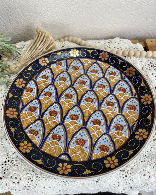 Hand Painted Boho Decorative Plate