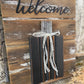 Handmade Barn Wood Black “Welcome” Pumpkin Sign