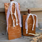 Handmade Reclaimed Rustic Orange & Metallic Pumpkin Set