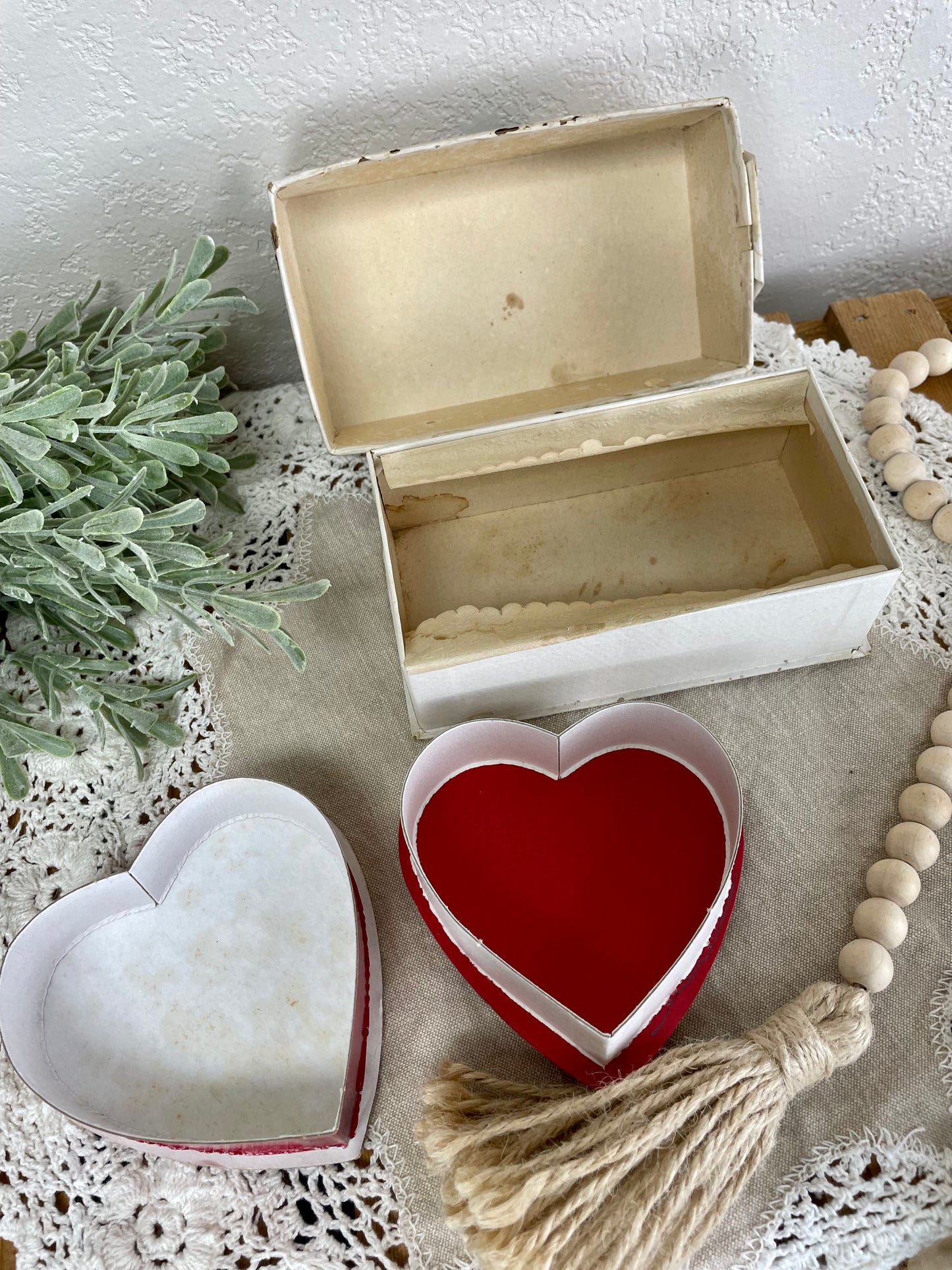Small Vintage Valentines Candy Box Set