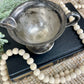 Vintage Tarnished Silver Creamer