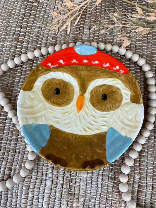 Decorative Owl Plate