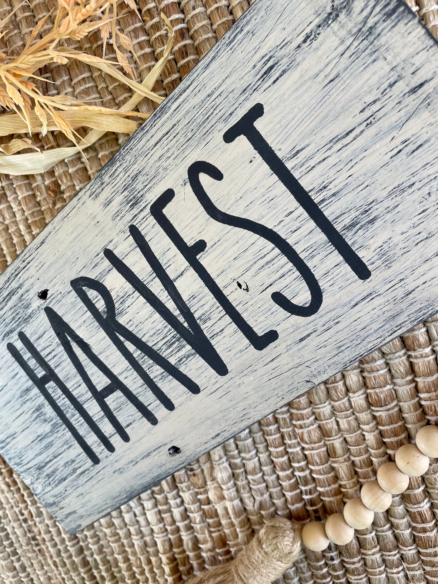 Handmade Harvest Reclaimed Wood Shelf Sign